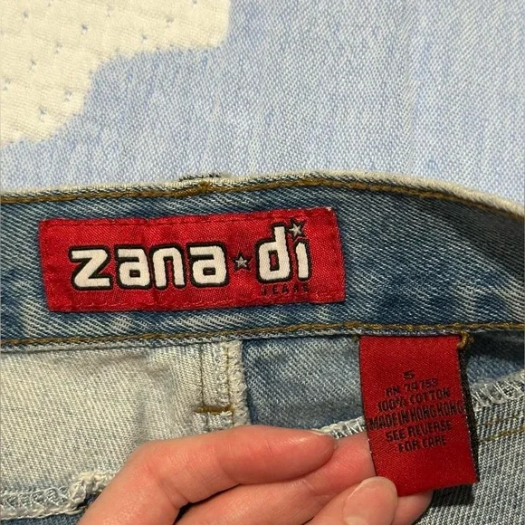 Jean Zana Di Taille 3 - Style Boot Cut Avec Patchwork Cool, Occasion Très Bon état Pour Juniors